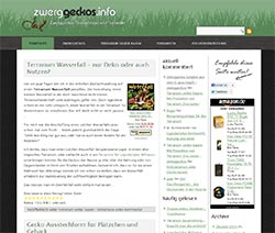 Die Seite zwerggeckos.info